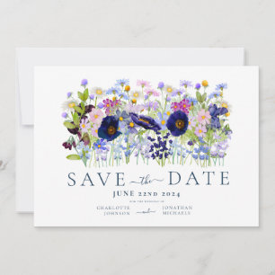 Save The Date Mariage Aquarelle Florale Colorée