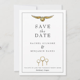 Save The Date Mariage Aquarelle Magique Harry Potter