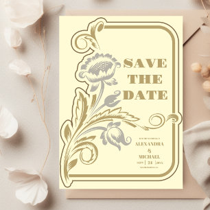 Save The Date Mariage Art nouveau antique