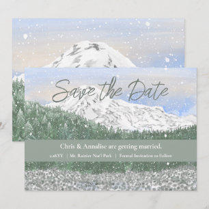 Save The Date Mariage au Parc National du Mont Rainier, Enregist
