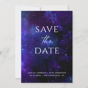 Save The Date Mariage au Planétarium de la Galaxie Nuit étoilé