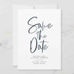 Save The Date Mariage au texte manuscrit moderne