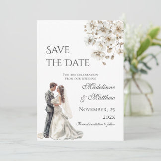 Save The Date Mariage Bohème Enregistrer la Date