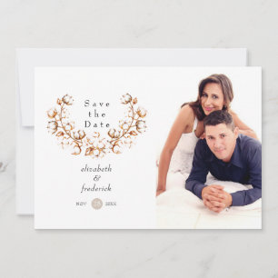 Save The Date Mariage Boho Cotton