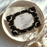 Mariage Botanique Vintage Céleste Lune Étoiles