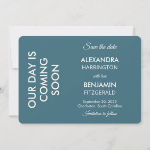 Save The Date Mariage Botanique Vintage Palette Florale Organi
