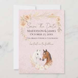 Save The Date Mariage campagnard rustique Boho