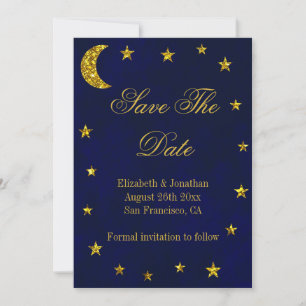 Save The Date Mariage céleste du ciel nocturne