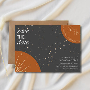 Save The Date Mariage céleste Mariage photo Sun Moon