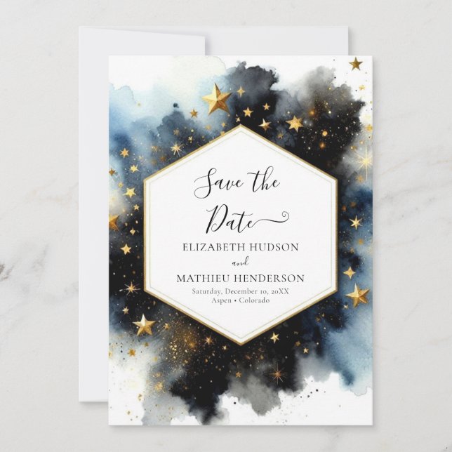 Save The Date Mariage céleste romantique de Boho (Devant)