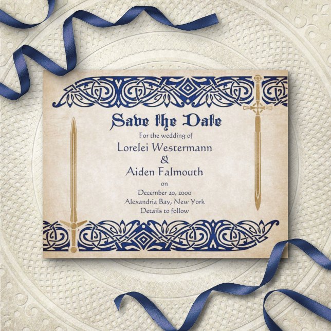 Save The Date Mariage celtique des épées (Créateur téléchargé)