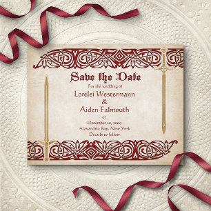Save The Date Mariage celtique des épées