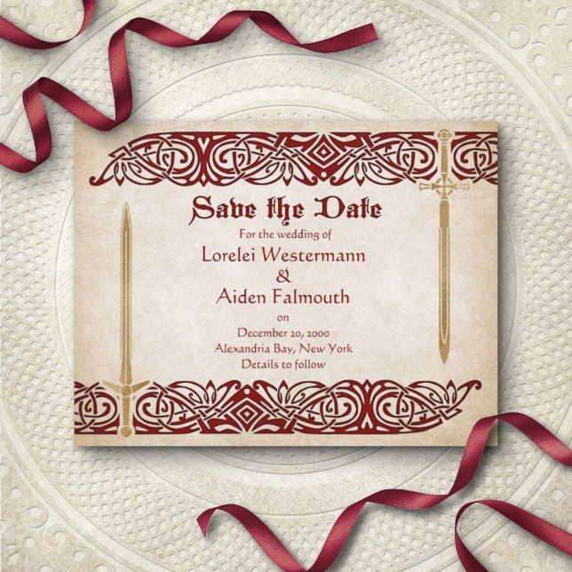 Save The Date Mariage celtique des épées (Créateur téléchargé)