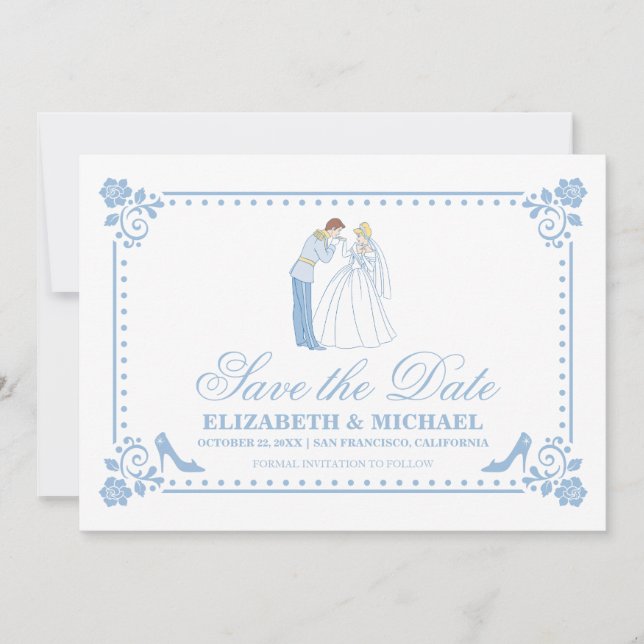Save The Date Mariage Cendrillon | Classic Enregistrer la date (Devant)