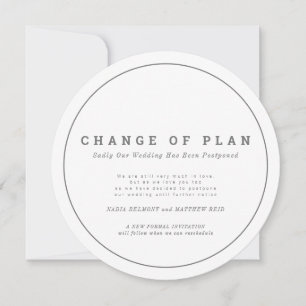 Save The Date Mariage changement de plan report circulaire