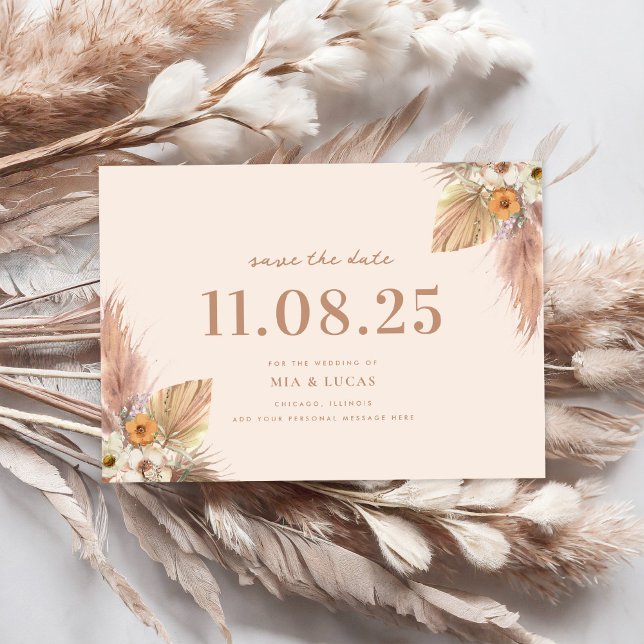 Save The Date Mariage Chic Boho Minimal Enregistrer La Date (Créateur téléchargé)