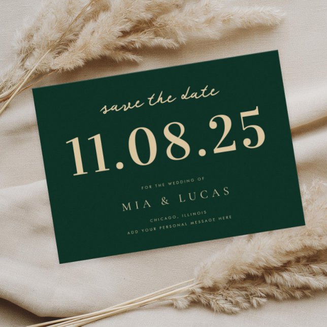 Save The Date Mariage Chic Minimal Date Non Photo Enregistrer La (Créateur téléchargé)