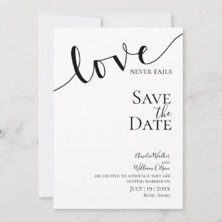 Save The Date Mariage, Chrétien, Simple, Élégant, Typographie,