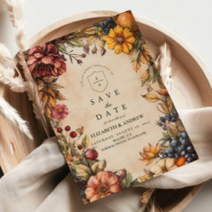Save The Date Mariage citrouille de récolte d'épices