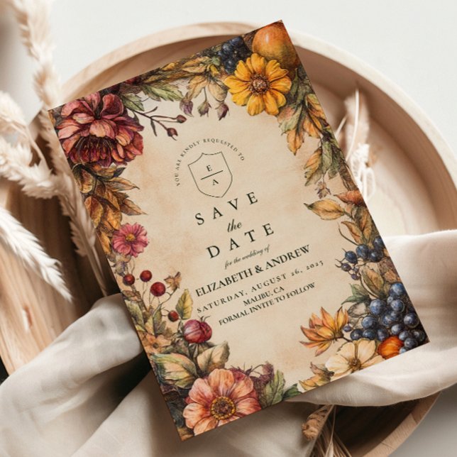 Save The Date Mariage citrouille de récolte d'épices (Créateur téléchargé)