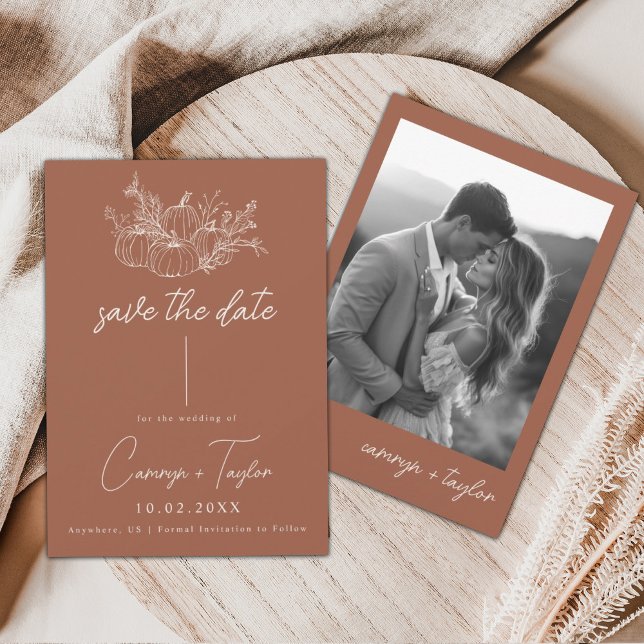 Save The Date Mariage citrouille Enregistrer La Date (Créateur téléchargé)
