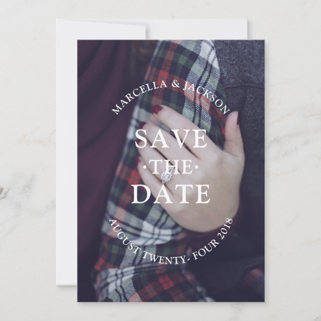 Save The Date Mariage classique Enregistrer la date (Devant)
