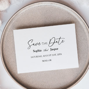 Save The Date Mariage classique moderne Appartement Enregistrer 