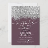 Mariage Confettis Luxueux Argent Violet Pailletés