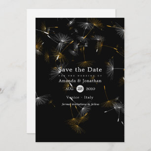 Save The Date Mariage Dandelion Confetti