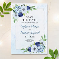 Mariage d'aquarelle de la flore bleu-poussiéreux