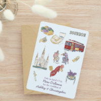 Mariage d'aquarelle de la Nouvelle Orléans