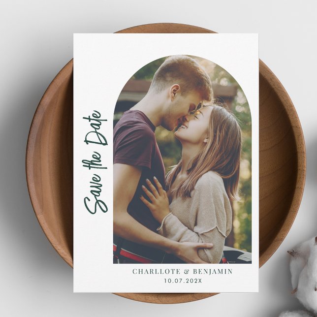 Save The Date Mariage d'arche photo mignet (Cute Photo Arch Wedding Save the Date)