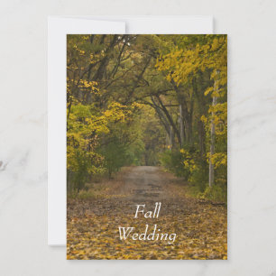 Save The Date Mariage d'automne Sentier de Vie Enregistrez la Da