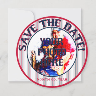 Save The Date Mariage de base-ball Enregistrer-la-date-Modèle 04