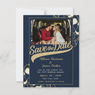 Save The Date Mariage de baseball, sauvez la date