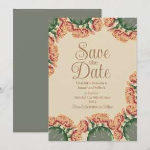Save The Date Mariage de cactus à fleur de poires