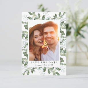 Save The Date Mariage de cadre photo Eucalyptus