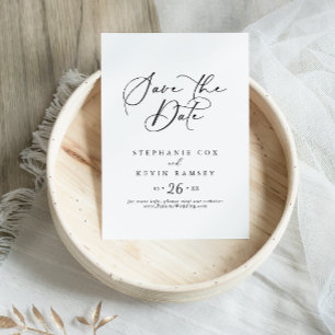 Save The Date Mariage de calligraphie élégant et idyllique