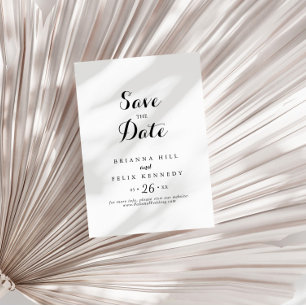 Save The Date Mariage de calligraphie moderne