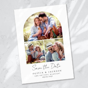Save The Date Mariage de calligraphie multiphoto