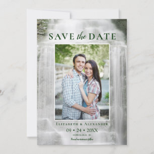 Save The Date Mariage de cascade de Misty Photo Enregistrer la d
