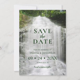 Save The Date Mariage de cascade Photo Enregistrer la date