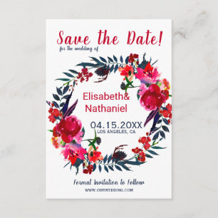 Save The Date Mariage de date d'enregistrement des pivoines de c