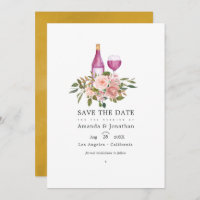 Mariage de dégustation de vin doré et rose