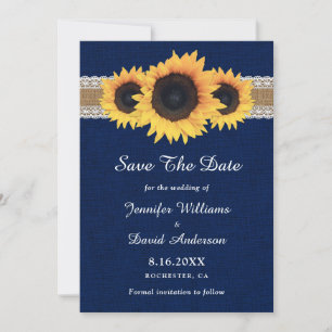 Save The Date Mariage de dentelle Rustique Burlap
