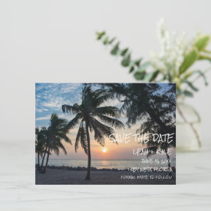 Save The Date Mariage de destination à Key West, Floride au couc