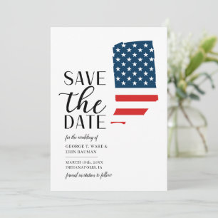 Save The Date Mariage de destination de l'état patriotique India