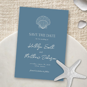 Save The Date Mariage de destination océanique sur la plage de c