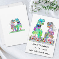 Mariage de dinosaures drôle