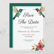 Mariage de fleurs tropicales rouges des colibris v